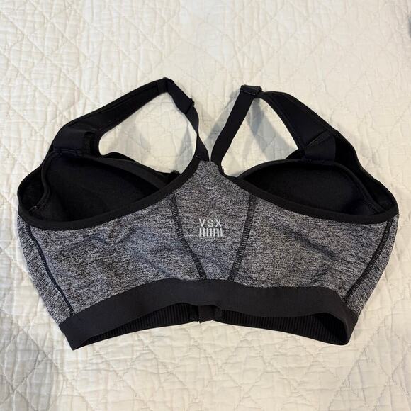 VICTORIA'S SECRET Women’s Sport Bra Gray Sz 32DD Athletic Running Jogging Sporty - Picture 4 of 8